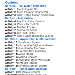 The Making Of Chicken Run Dawn Of The Nugget 2023 Worksheet Activity Booklet