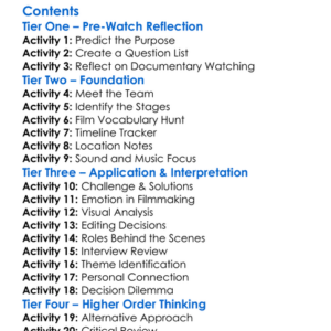 The Making Of Flyte Worksheet Activity Booklet