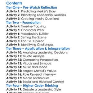 The Making Of Merkel With Andrew Marr 2012 Worksheet Activity Booklet