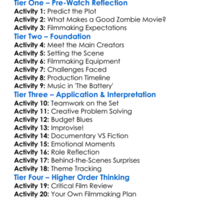 The Making Of The Battery 2014 Worksheet Activity Booklet