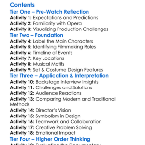 The Making Of The Ring Des Nibelungen 1983 Worksheet Activity Booklet