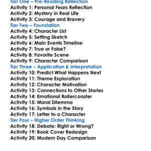 The Man Bram Stoker Worksheet Activity Booklet