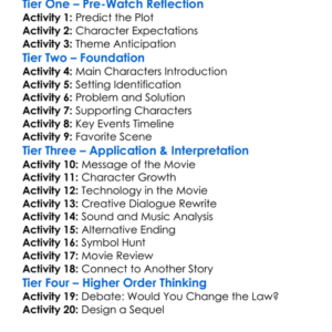 The Mannequin 2025 Worksheet Activity Booklet