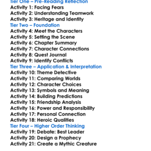 The Mark Of Athena Rick Riordan Worksheet Activity Booklet