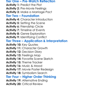 The Marry Me Pact 2023 Worksheet Activity Booklet