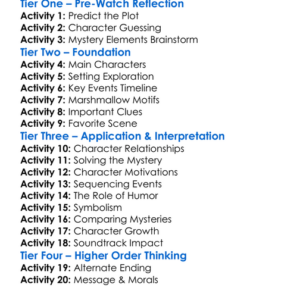 The Marshmallow Mystery Tour 2021 Worksheet Activity Booklet