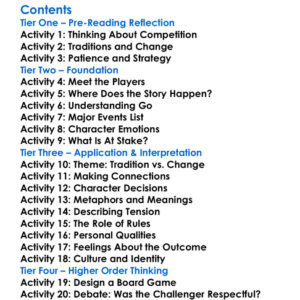 The Master Of Go Yasunari Kawabata Worksheet Activity Booklet