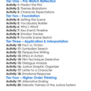 The Mauritanian 2021 Worksheet Activity Booklet