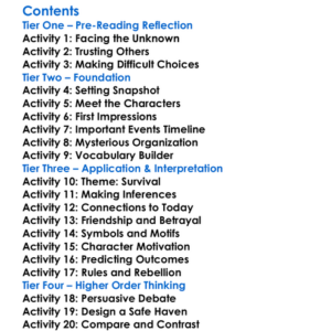 The Maze Runner The Fever Code James Dashner Worksheet Activity Booklet