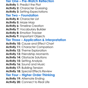 The Maze Runner Worksheet Activity Booklet