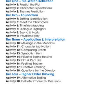 The Meadow 2007 Worksheet Activity Booklet