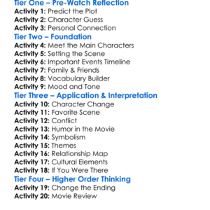 The Men Next Door 2012 Worksheet Activity Booklet