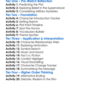 The Men Who Stare At Goats 2009 Worksheet Activity Booklet