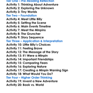 The Minpins Roald Dahl Worksheet Activity Booklet