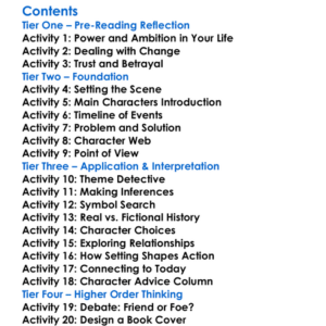 The Mirror And The Light Hilary Mantel Worksheet Activity Booklet