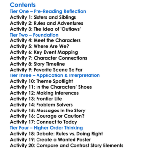 The Misadventures Of Maude March Audrey Couloumbis Worksheet Activity Booklet