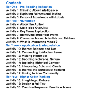 The Mismeasure Of Man Stephen Jay Gould Worksheet Activity Booklet