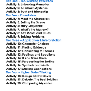 The Missing Key Worksheet Activity Booklet