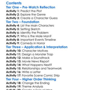 The Mole Man Of Belmont Avenue 2013 Worksheet Activity Booklet