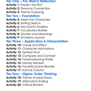 The Money Tree 2015 Worksheet Activity Booklet