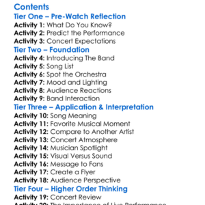 The Moody Blues Worksheet Activity Booklet