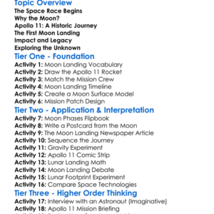 The Moon Landing Worksheet Activity Booklet