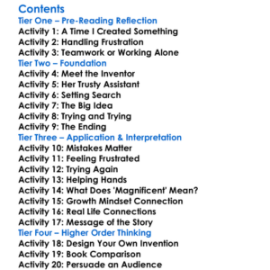 The Most Magnificent Thing Ashley Spires Worksheet Activity Booklet