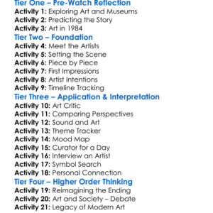 The Museum Of Modern Art 1984 Worksheet Activity Booklet