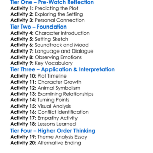 The Mustang 2019 Worksheet Activity Booklet