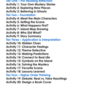 The Mysterious Haunted Island Worksheet Activity Booklet