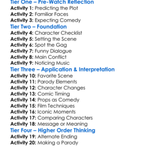 The Naked Gun 2025 Worksheet Activity Booklet