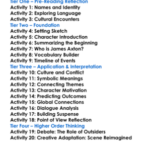 The Names Don Delillo Worksheet Activity Booklet