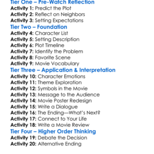 The Neighborly Thing 2005 Worksheet Activity Booklet