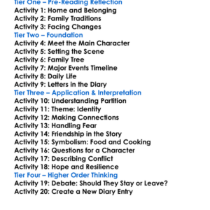 The Night Diary Veera Hiranandani Worksheet Activity Booklet