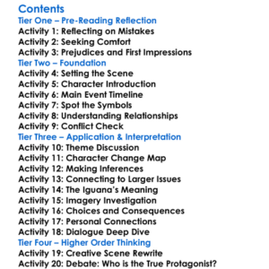 The Night Of The Iguana Tennessee Williams Worksheet Activity Booklet