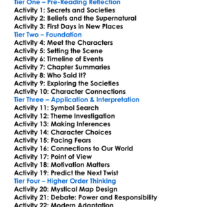 The Ninth House Leigh Bardugo Worksheet Activity Booklet