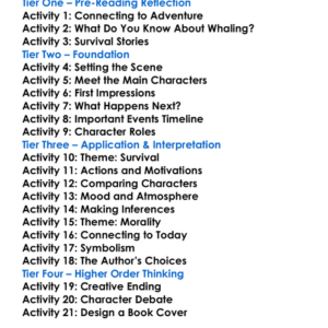 The North Water Ian Mcguire Worksheet Activity Booklet