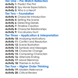The November Man 2014 Worksheet Activity Booklet