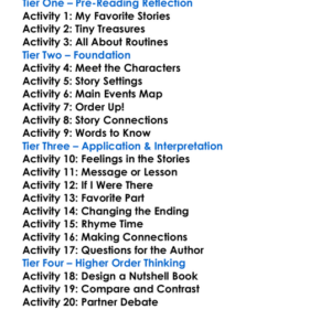 The Nutshell Library Worksheet Activity Booklet