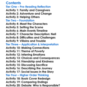 The Old Curiosity Shop Charles Dickens Worksheet Activity Booklet