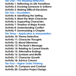 The Operator Robert Oconnor Worksheet Activity Booklet