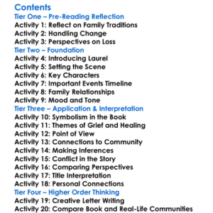 The Optimists Daughter Eudora Welty Worksheet Activity Booklet