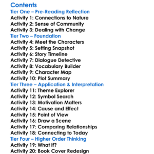 The Orchard Keeper Cormac Mccarthy Worksheet Activity Booklet