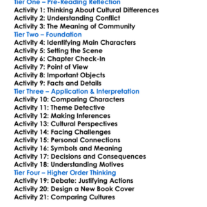 The Orenda Joseph Boyden Worksheet Activity Booklet