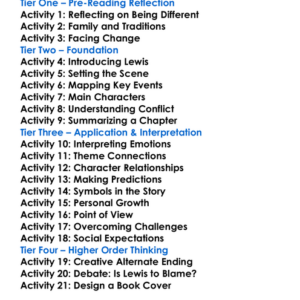 The Outcast Sadie Jones Worksheet Activity Booklet