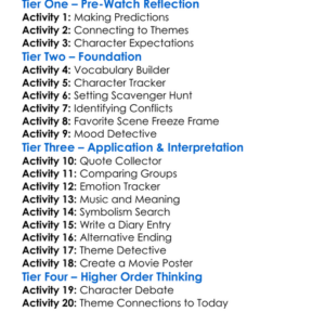 The Outsiders Worksheet Activity Booklet