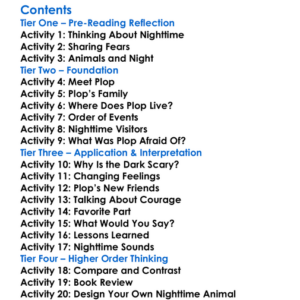 The Owl Who Was Afraid Of The Dark Jill Tomlinson Worksheet Activity Booklet