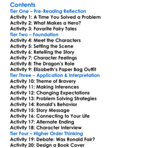 The Paper Bag Princess Robert Munsch Worksheet Activity Booklet