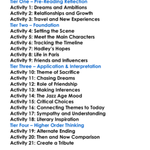 The Paris Wife Paula Mclain Worksheet Activity Booklet