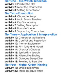 The Passenger 2023 Worksheet Activity Booklet